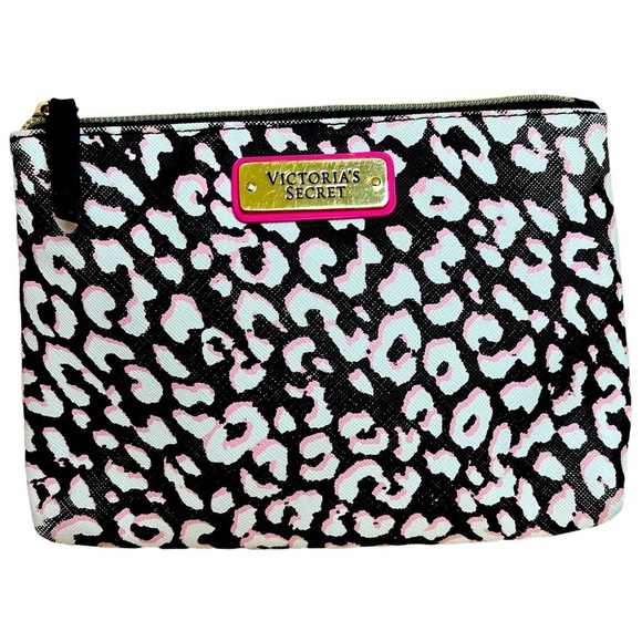 Victoria's Secret Leopard Print Small Cosmetic Bag - Picture 1 of 9